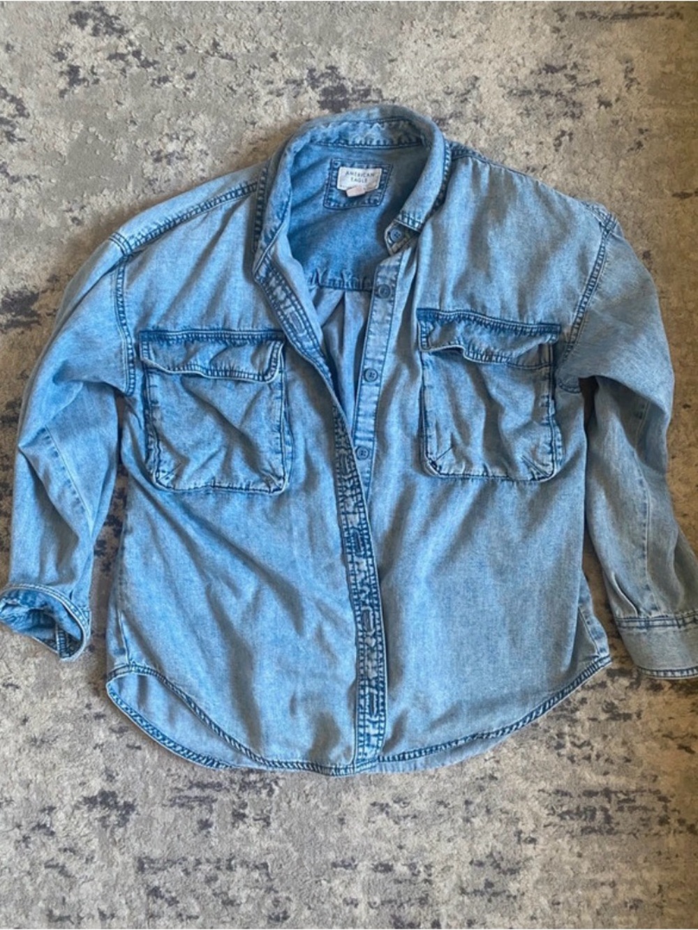 American Eagle Outfitters Light blue shacket